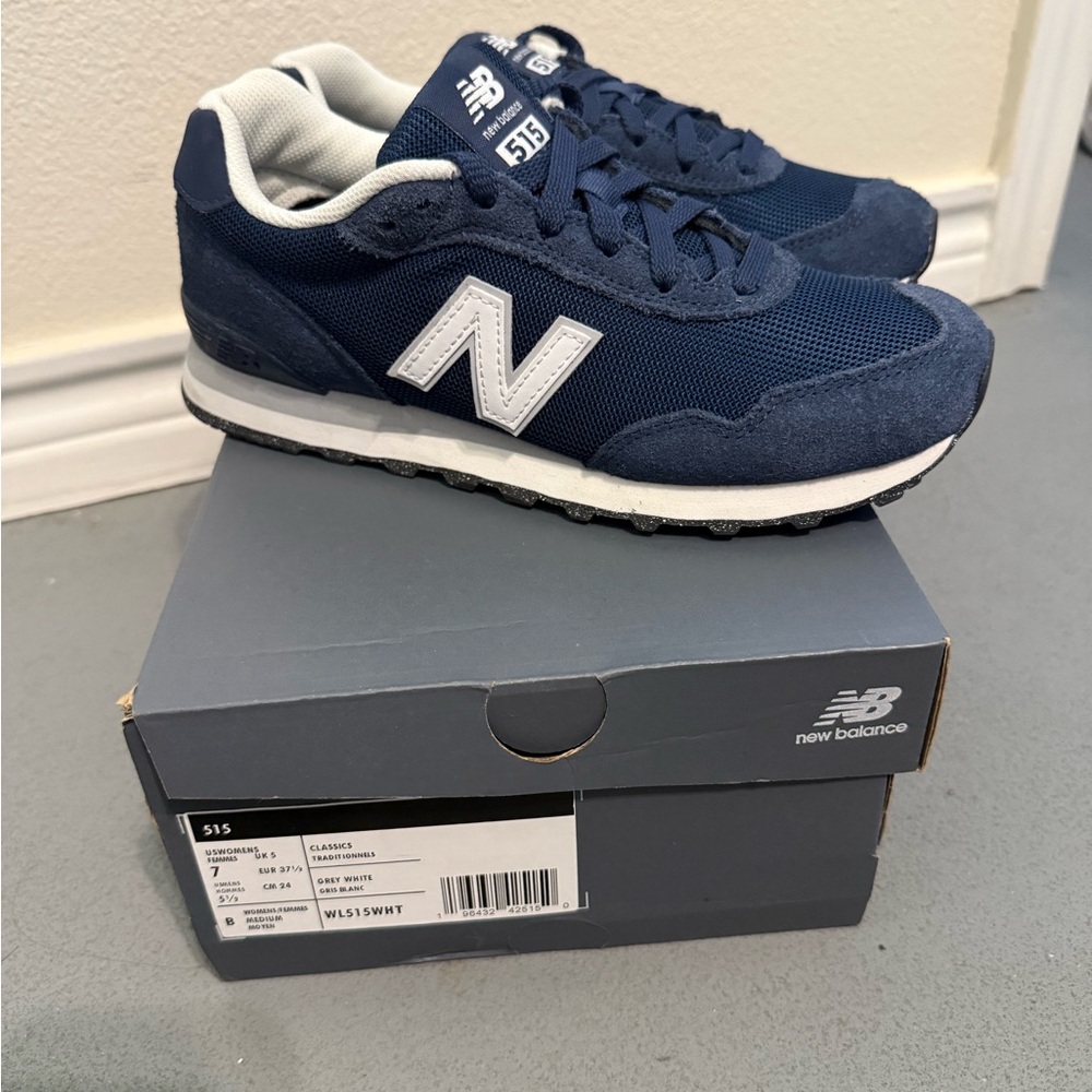 New Balance Blue and White Sneakers Classic Retro Style